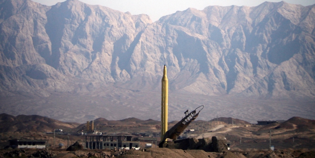An Iranian long-range Shahab-3 missile i